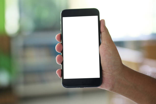 istock hand holding smart phone with blank screen isolated on white 1162065039