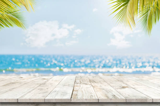 istock Product display montage of summer vacation background concept. 1162066616