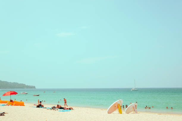 Far away image shot of beach