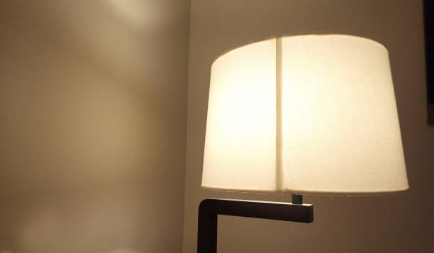 istock Bedside lamps made of fabric 1162073077