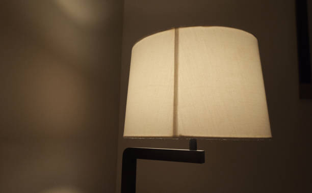 istock Bedside lamps made of fabric 1162073083