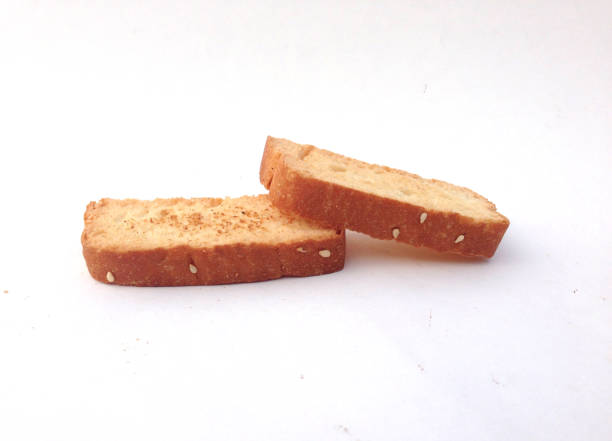 istock Slice of the bread isolated over the white background 1162077589