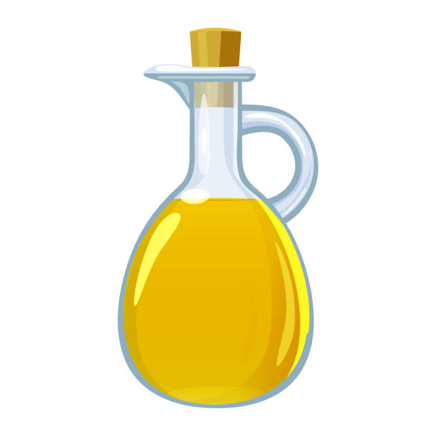 유리 병에 식초. 벡터 일러스트 만화 플랫 아이콘 흰색에 격리. - food balsamic vinegar vinegar bottle stock illustrations