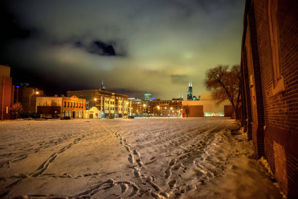Montreal, public park, winter, nature, snow