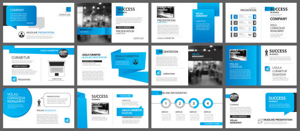 Presentation and slide layout template. Design blue gradient in paper shape background. Use for business annual report, flyer, marketing, leaflet, advertising, brochure, modern style. Presentation and slide layout template. Design blue gradient in paper shape background. Use for business annual report, flyer, marketing, leaflet, advertising, brochure, modern style. annual event photos stock illustrations