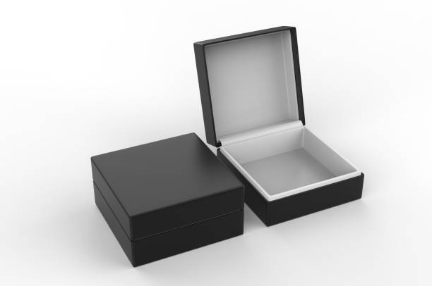 istock White blank luxury rigid box with inner foxing for branding presentation and mock up, 3d illustration. 1162086004
