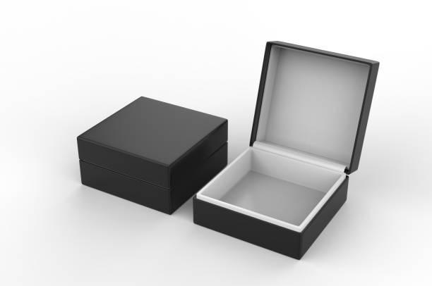 istock White blank luxury rigid box with inner foxing for branding presentation and mock up, 3d illustration. 1162086005