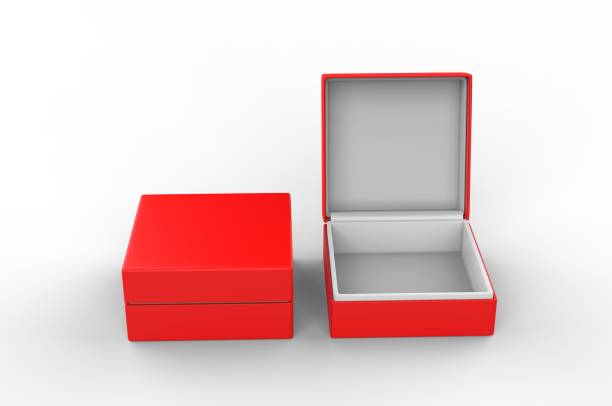 istock White blank luxury rigid box with inner foxing for branding presentation and mock up, 3d illustration. 1162086022