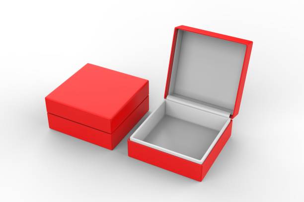 istock White blank luxury rigid box with inner foxing for branding presentation and mock up, 3d illustration. 1162086042