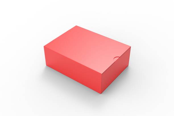 istock Blank sliding drawer box with thumb cut for branding presentation. 3d render illustration. 1162086421
