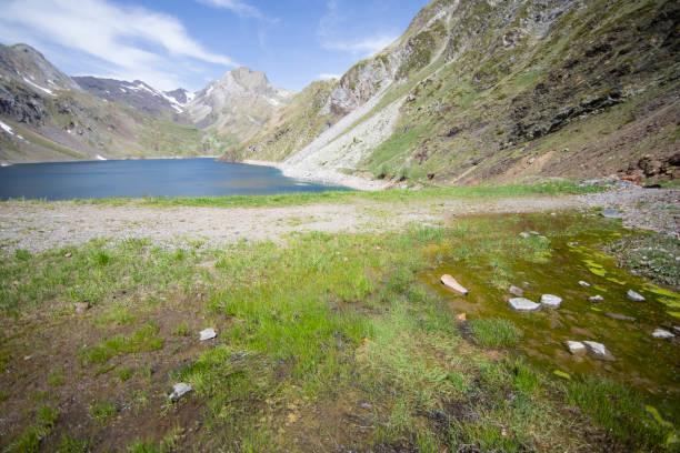 Idyllic landscape in the Pyrenees, Benasque, Huesca, Spain
