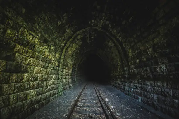 Photo of old railroad tunnel