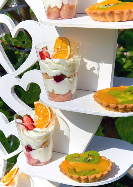 istock cream dessert with strawberries and dried orange in a plastic cup 1162094573
