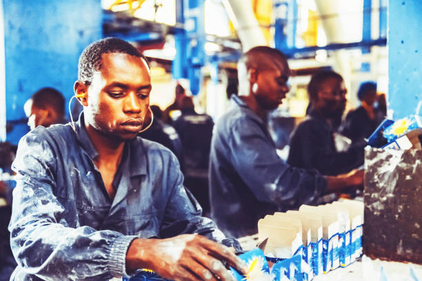 istock Factory Workers at a Factory in Africa 1162097784