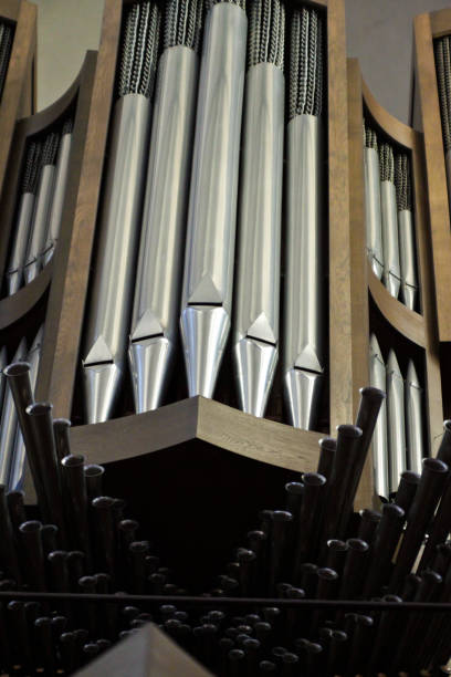 istock Church organ photographed from an unusual perspective 1162101755