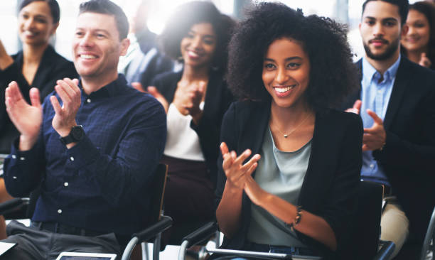 istock When you know you've reached everyone in the room 1162103127