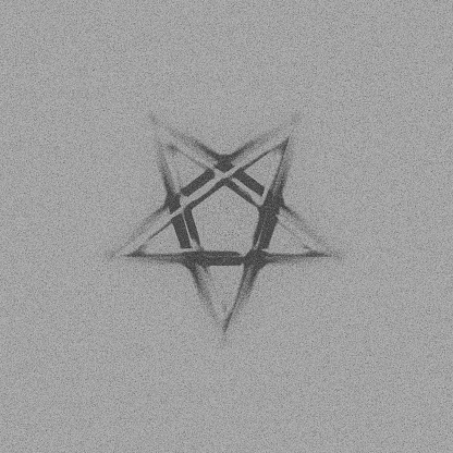 The Pentagram symbol, composed of five, straight lines to form a star. 3D illustration