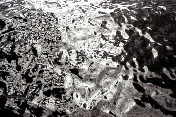 istock The surface of the water in black and white 1162110214