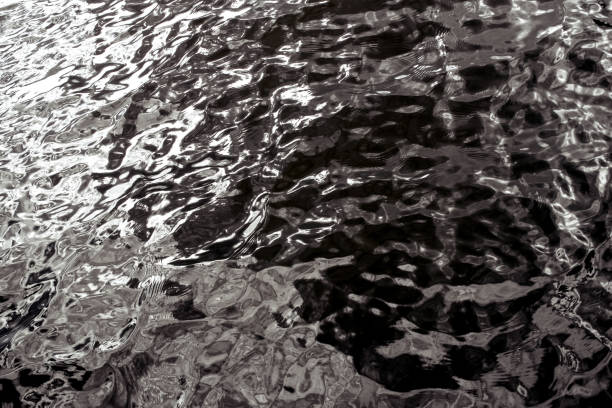 istock The surface of the water in black and white 1162110215