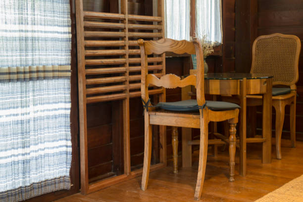 istock Classic coffee shop decorated with wooden interior 1162111558
