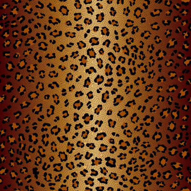 Vector illustration of Seamless animal leopard texture pattern. Vector image.