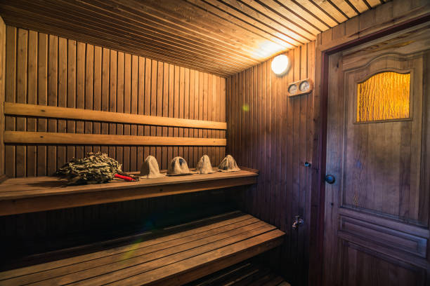 istock Inside traditional Finnish sauna 1162114813