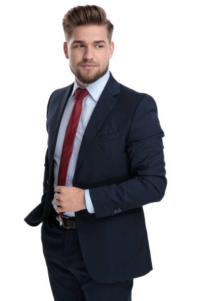 istock Determined businessman adjusting his tie 1162116222