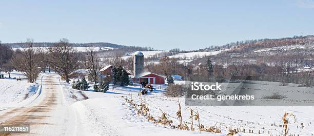 Framstead On A Winter Morning Stock Photo - Download Image Now - Winter, American Culture, Farm