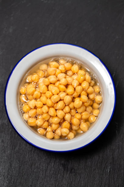 chickpeas on white bowl