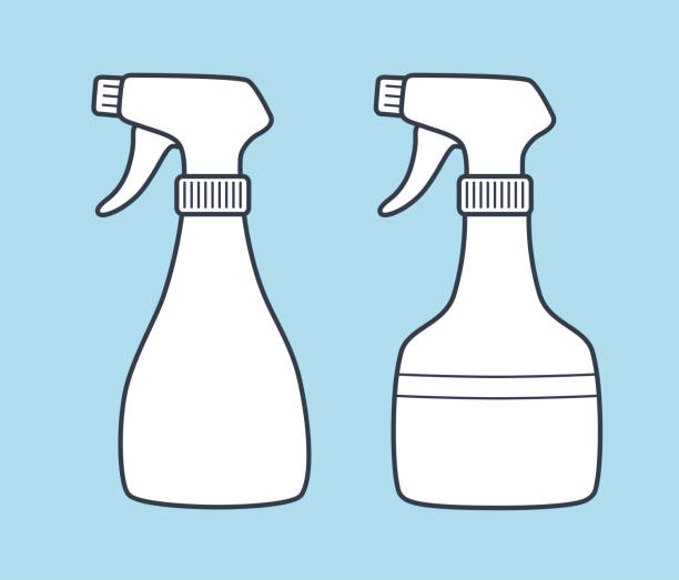 ilustrações de stock, clip art, desenhos animados e ícones de spray bottles - liquid soap moisturizer bottle hygiene
