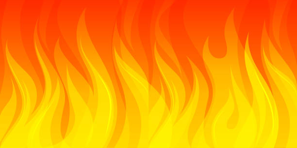breiter brandhintergrund - flames background stock-grafiken, -clipart, -cartoons und -symbole