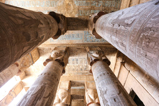 istock Columns in Denderah Temple, Qena, Egypt 1162126691