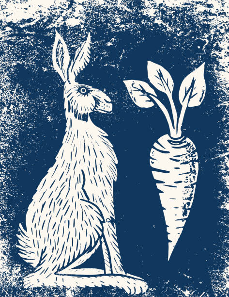 Lynocut Rabbit 2,200+ Linocut Animals Stock Photos, Pictures & Royalty-Free Images ...