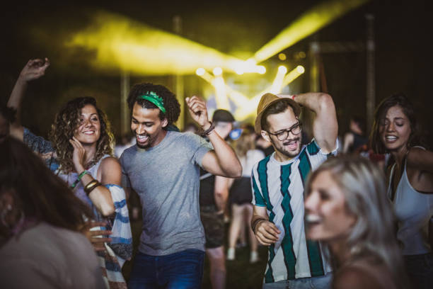 istock Disco dancing on a music concert! 1162129754