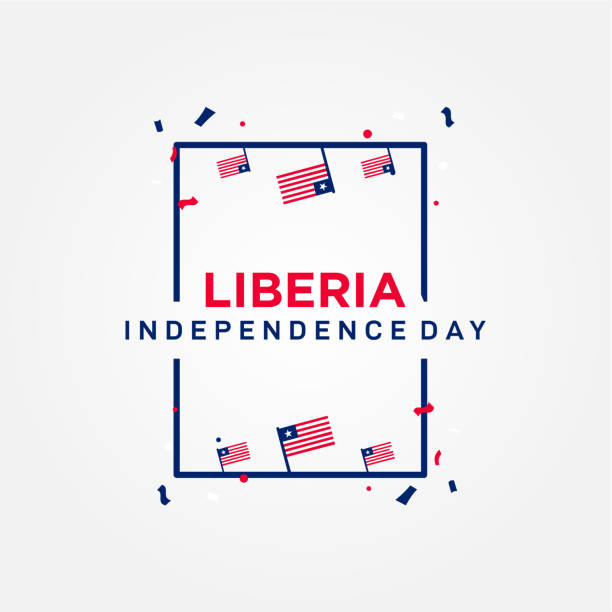 Liberia Independence Day Vector Design Template Liberia Independence Day Vector Design Template monrovia liberia stock illustrations