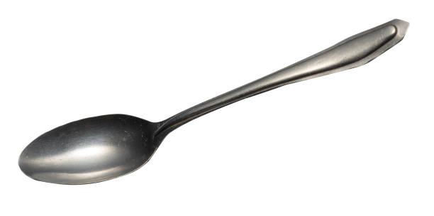 istock spoon isolated on white background. metal spoon. vintage spoon. 1162132952
