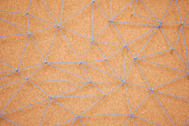 istock Full Frame Shot Of Thread Connected On Bulletin Board 1162133591