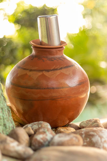istock Clay Pot Water placed under shade of tree in summer for drinking water. 1162138191