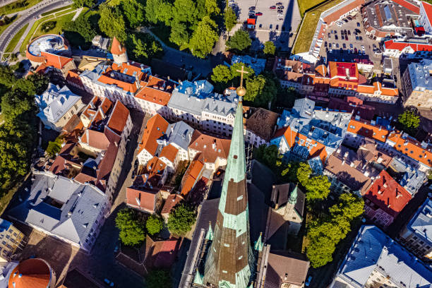 istock Tallin in Estonia from above 1162144005