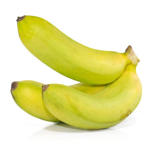 istock Fresh banana fruit isolated on white background 1162144751