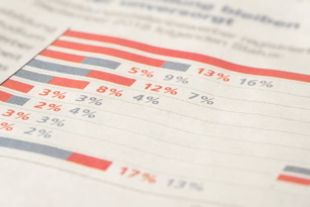 газета и экономика - interest rate stock exchange newspaper finance стоковые фото и изображения