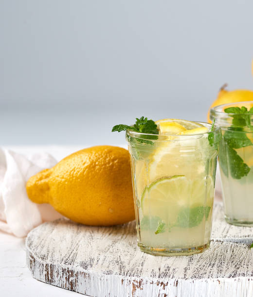 istock summer refreshing drink lemonade with lemons, mint leaves 1162154915