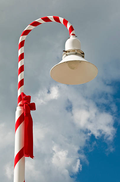 Decorated Lamp Post stock photo