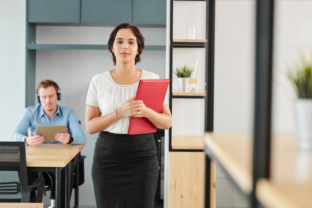istock Female leader working at office 1162160078