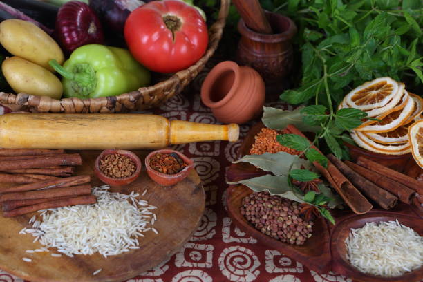 istock Ingredients and Indian spices on the kitchen table 1162161063