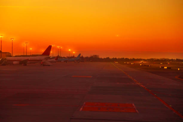 istock airport runway at sunset 1162171372