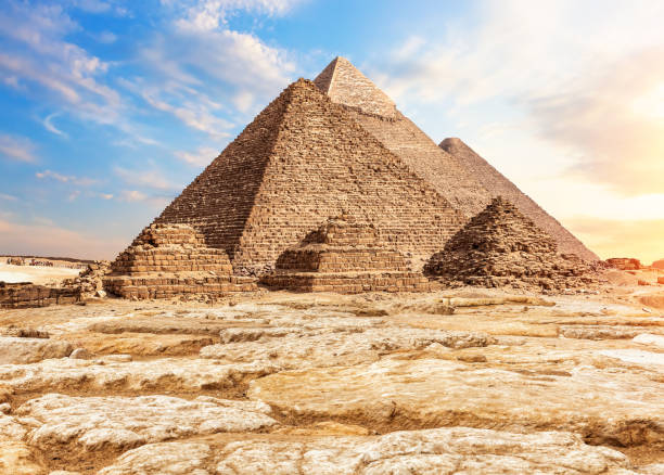 istock The Pyramids in the sand and stones, Giza, Egypt 1162172477
