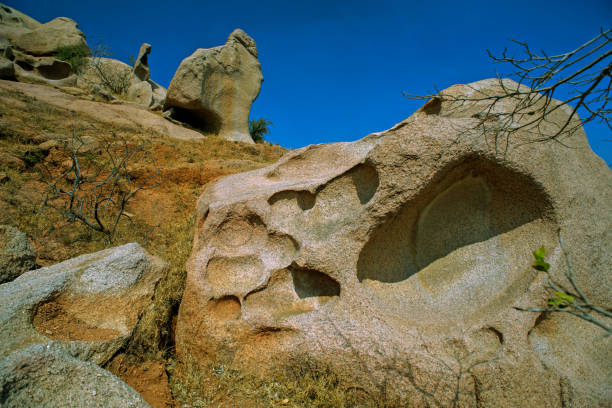 Ston Boulders rocks-IDAR hills Ditrict Sabarkantha Gujarat INDIA