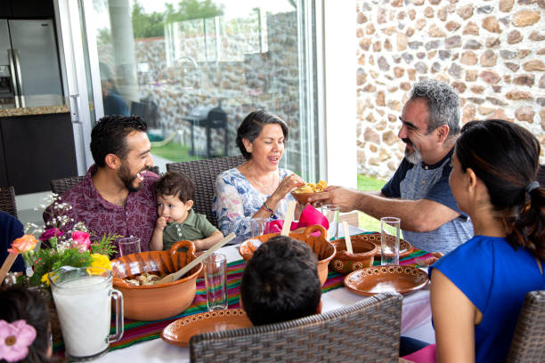 istock Family eating 1162177044