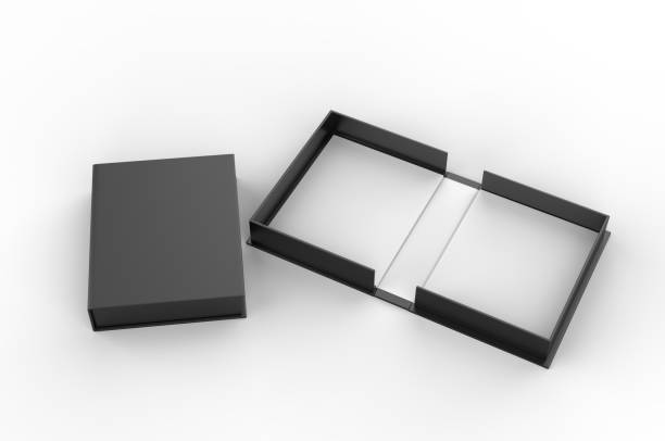 istock Blank clam shell box for branding mock up. 3d render illustration. 1162179394